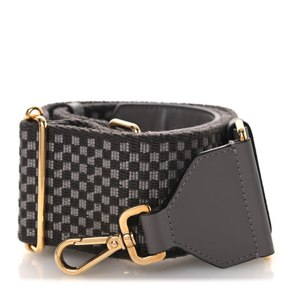 Fendi Ribbon Vitello King Logo Embossed Gingham Woven Adjustable Strap You Moon Ghiaia 1 of 6
