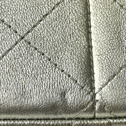 Chanel Metallic Lambskin Quilted Jumbo Double Flap Green 14 of 14