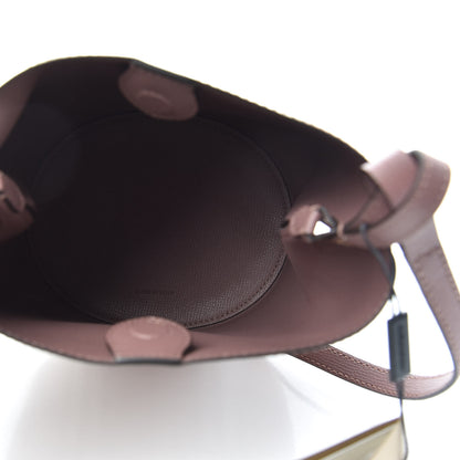 Burberry Haymarket Check Colours Small Lorne Bucket Crossbody Light Elderberry 5 of 9