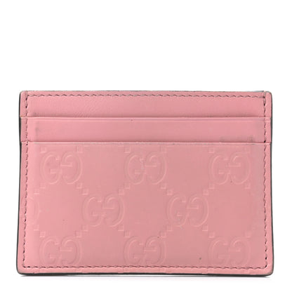 Gucci Guccissima Card Holder Pink 1 of 7