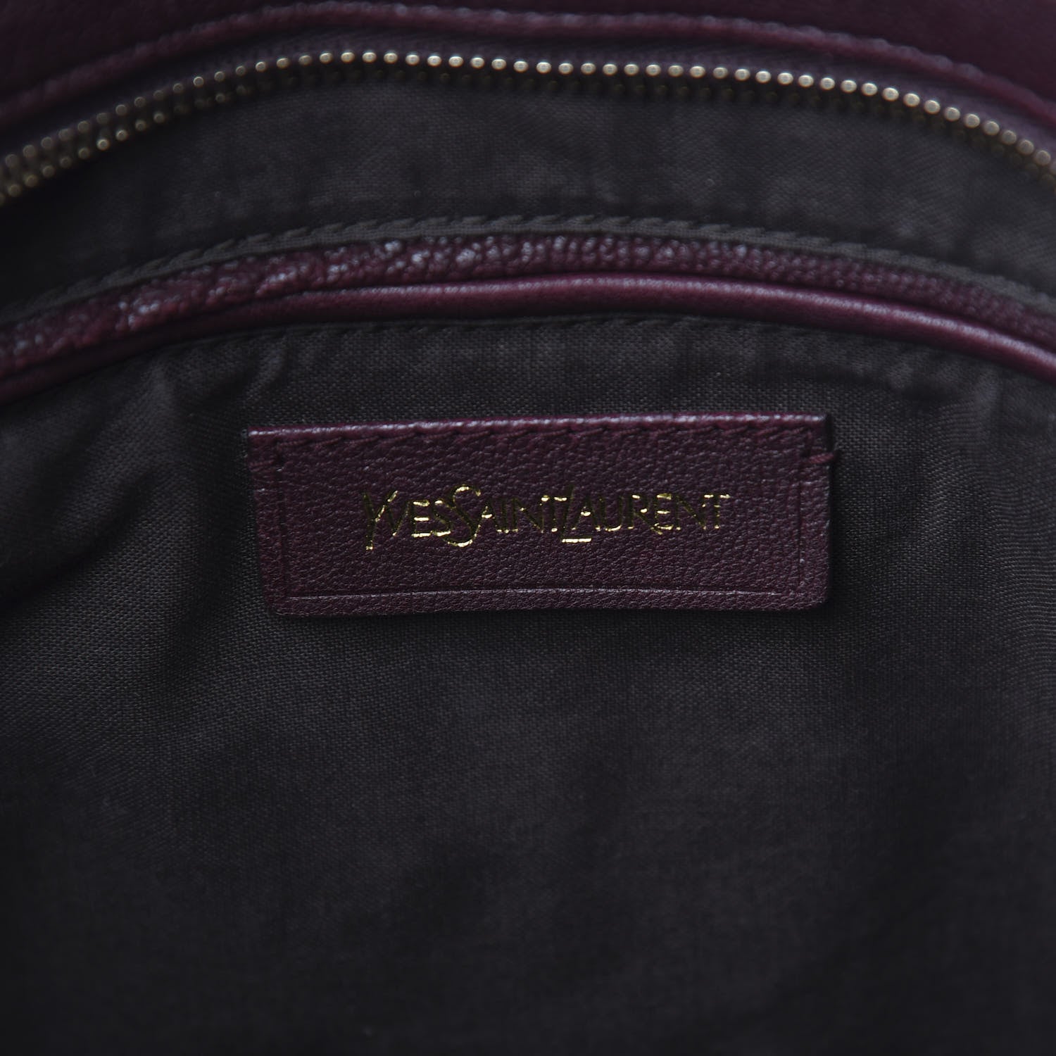 Saint Laurent Sheepskin Medium Cabas ChYc Plum 6 of 12
