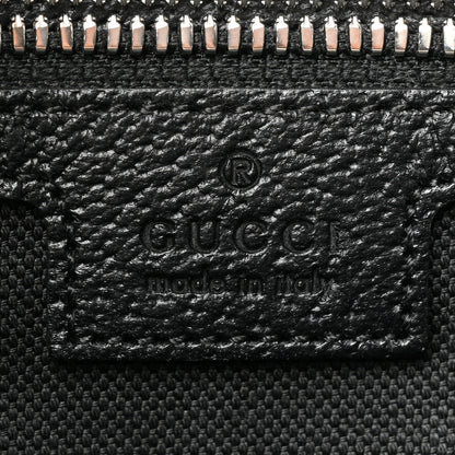 Gucci Monogram Jumbo GG Textured Dollar Calfskin Tote Bag Black 6 of 13