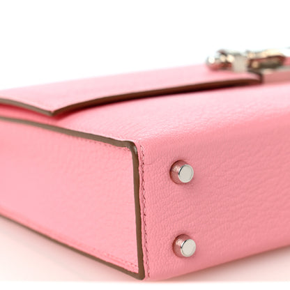 Hermes Chevre Mysore Mini Verrou Chaine Bag Rose Confetti 9 of 10