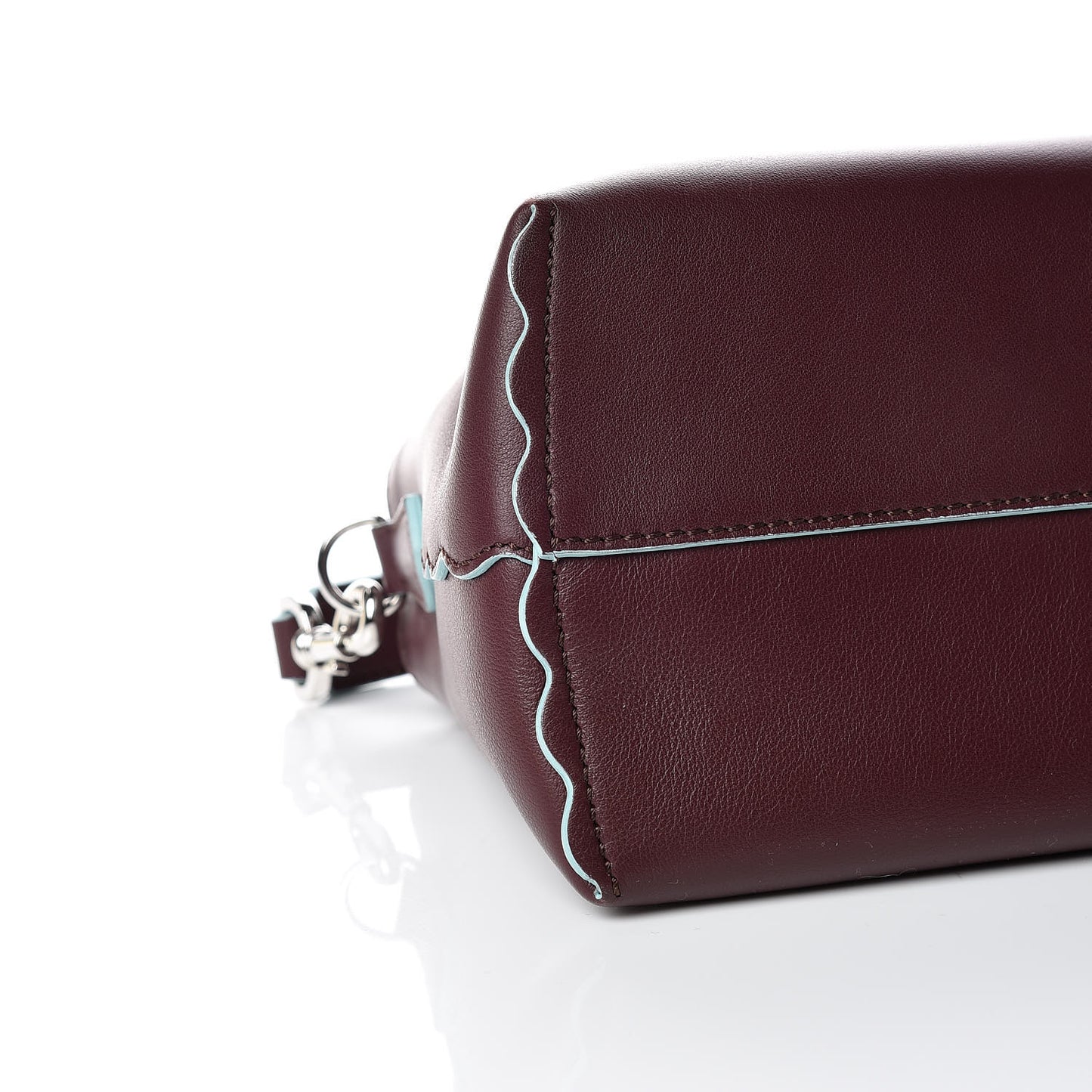 Vitello Dolce Scalloped Studded Medium By The Way Boston Bag Bordeaux