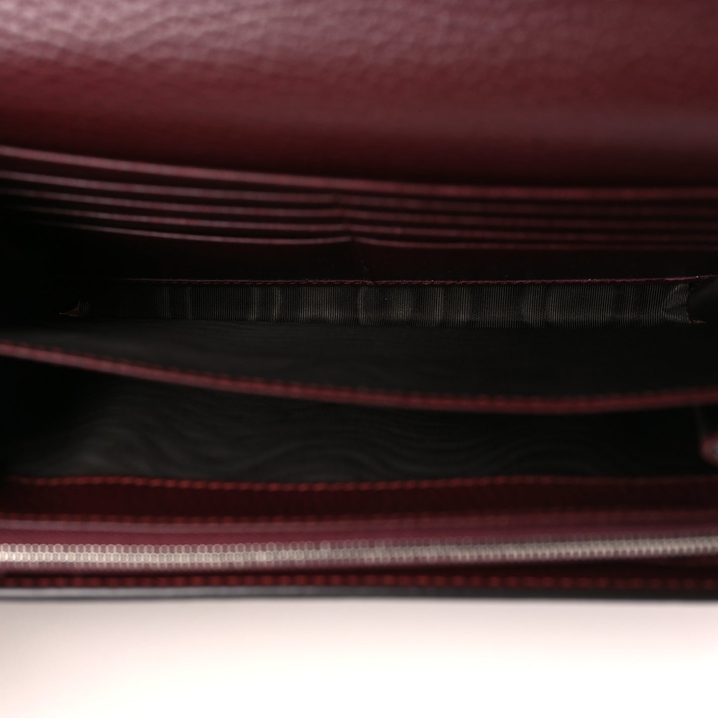 Dollar Calfskin Crystal Mini Dionysus Chain Wallet Vintage Bordeaux