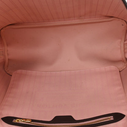 Louis Vuitton Damier Ebene Neo Neverfull MM Rose Ballerine 6 of 12