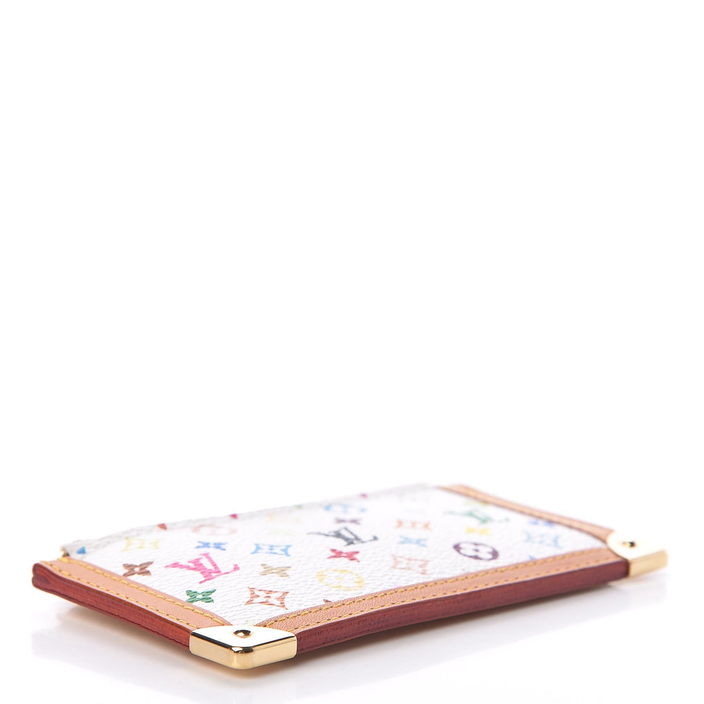 Monogram Multicolor Key Pouch White