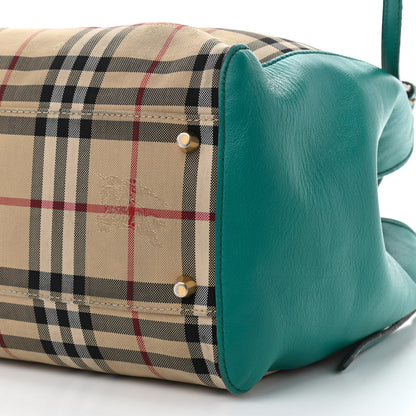 Burberry Horseferry Check Small Canterbury Tote Blue 10 of 11