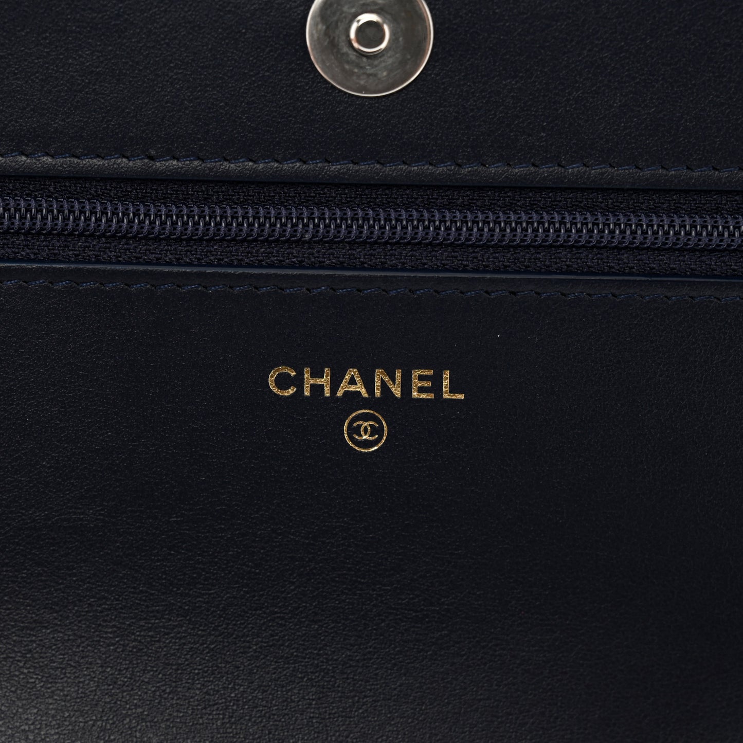 Denim Quilted Chanel 19 Wallet On Chain WOC Blue