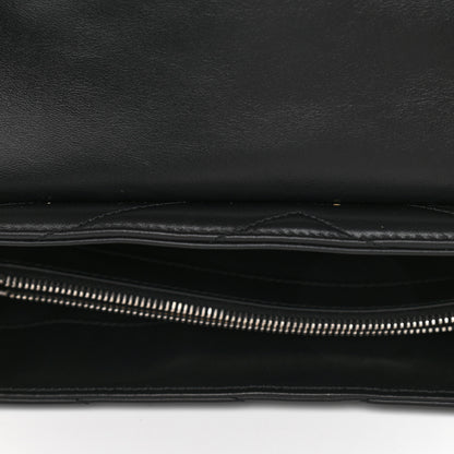 Saint Laurent Calfskin Y Quilted Monogram Large Loulou Chain Satchel Black 9 of 16