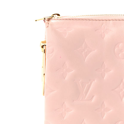 Louis Vuitton Lambskin Embossed Monogram Coussin PM Rose 10 of 11