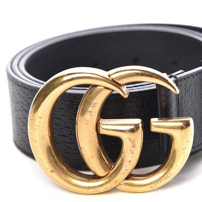 Gucci Textured Calfskin Double G 40mm Belt 95 38 Black 4 of 7