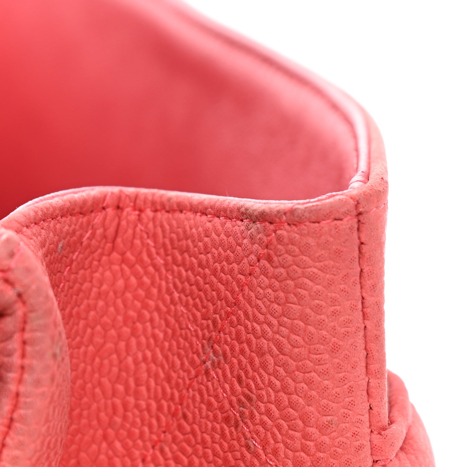 Chanel Iridescent Caviar Quilted Jumbo Double Flap Red 10 of 17