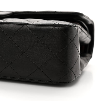 Chanel Lambskin Quilted Medium Double Flap Black 10 of 14