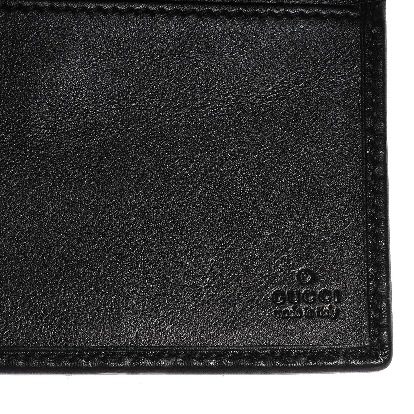 Guccissima Checkbook Cover Black