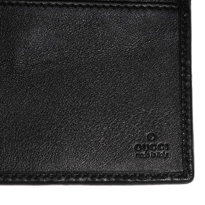 Gucci Guccissima Checkbook Cover Black 6 of 8