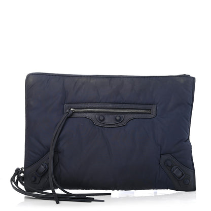 Balenciaga Nylon Classic Hardware Small Pouch Blue 1 of 4