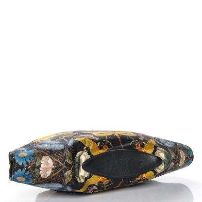 Alexander McQueen Silk Dragonfly Print De Manta Clutch Multicolor Black 4 of 7