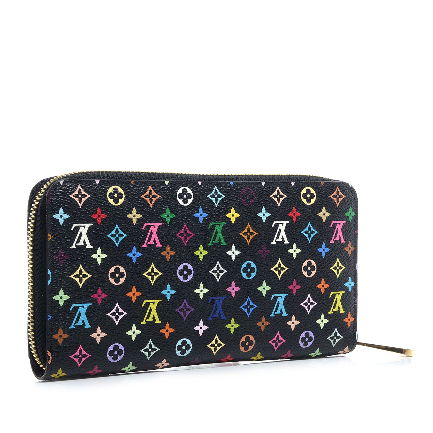 Monogram Multicolor Zippy Wallet Black Violet