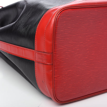 Louis Vuitton Epi Bi-Color Noe Castillan Red Black 5 of 15