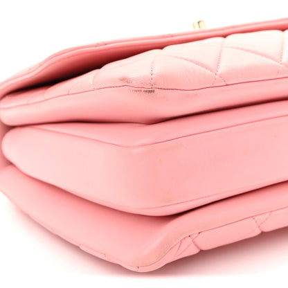 Chanel Lambskin Quilted Small Trendy CC Flap Dual Handle Bag Light Pink 9 of 10