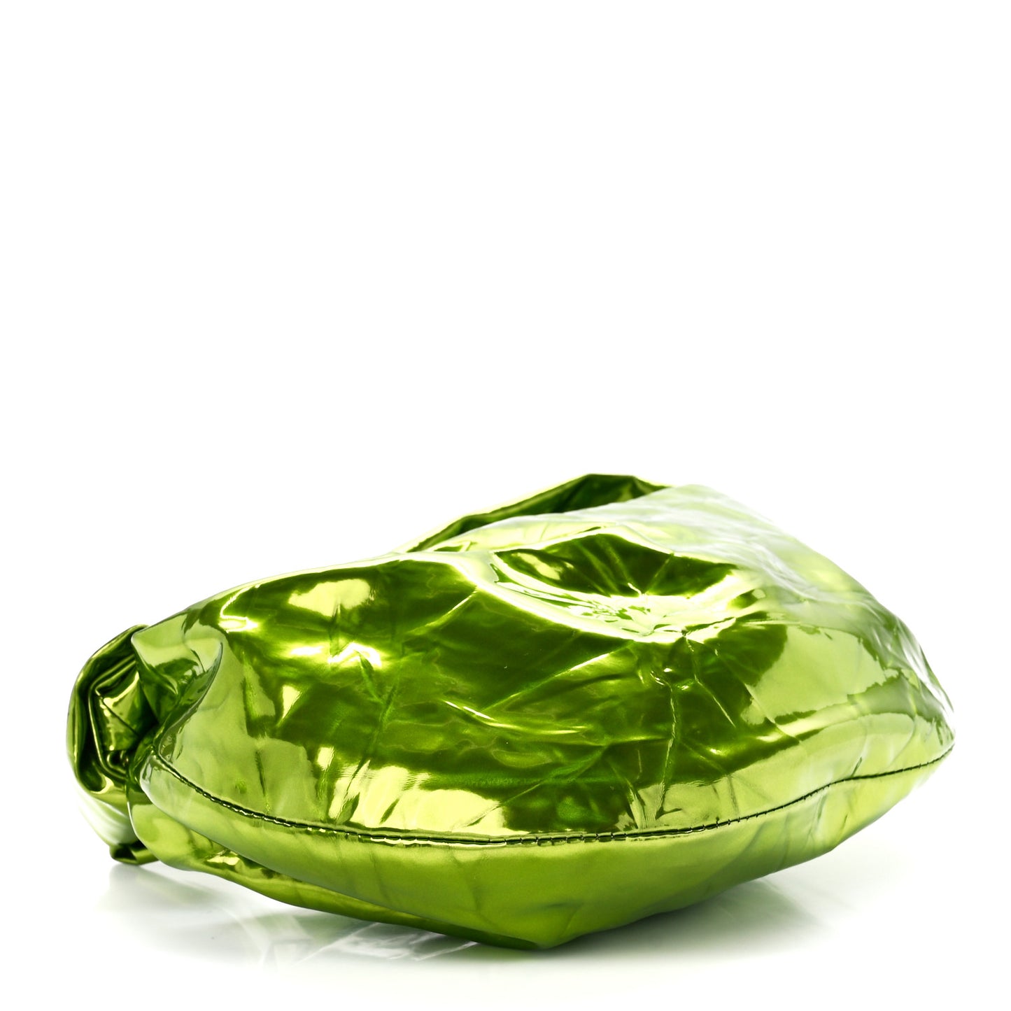 Metallic Crushed Calfskin Mini Jodie Chlorophyll