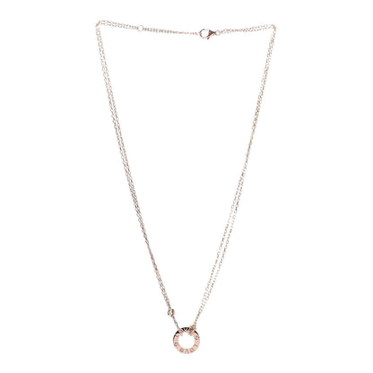Cartier 18K Pink Gold 2 Diamond LOVE Necklace 3 of 6