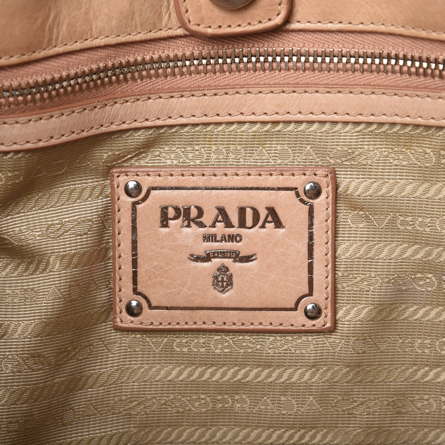 Prada Vitello Shine Tote Cammeo 8 of 16