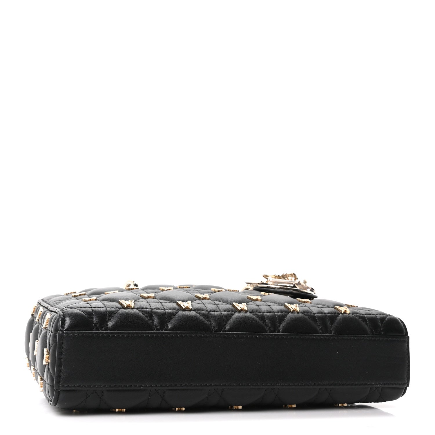 Christian Dior Lambskin Butterfly Cannage Lady D-Joy Black 4 of 10