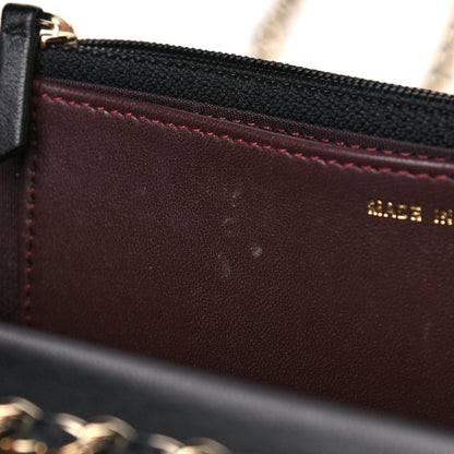 Chanel Lambskin Quilted Trendy CC Wallet On Chain WOC Black 13 of 16