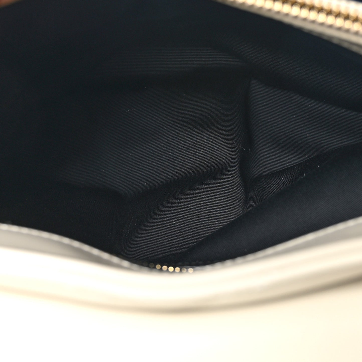 Calfskin Y Quilted Monogram Medium Loulou Chain Satchel Crema Soft