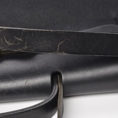 Hermes Toile Vache Calfskin Herbag 40 GM Black 17 of 19