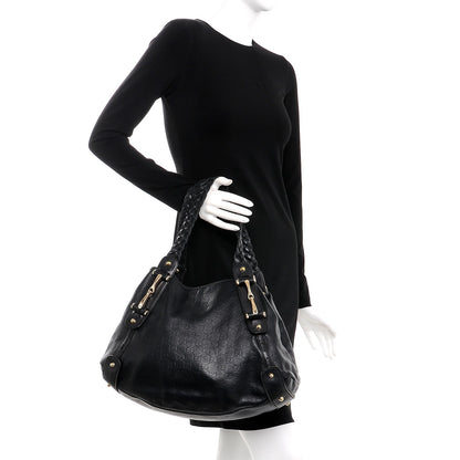 Gucci Guccissima Medium Pelham Shoulder Bag Black 2 of 8
