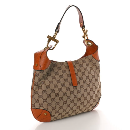 Gucci Monogram Piston Lock Jackie O Hobo Tan 3 of 13