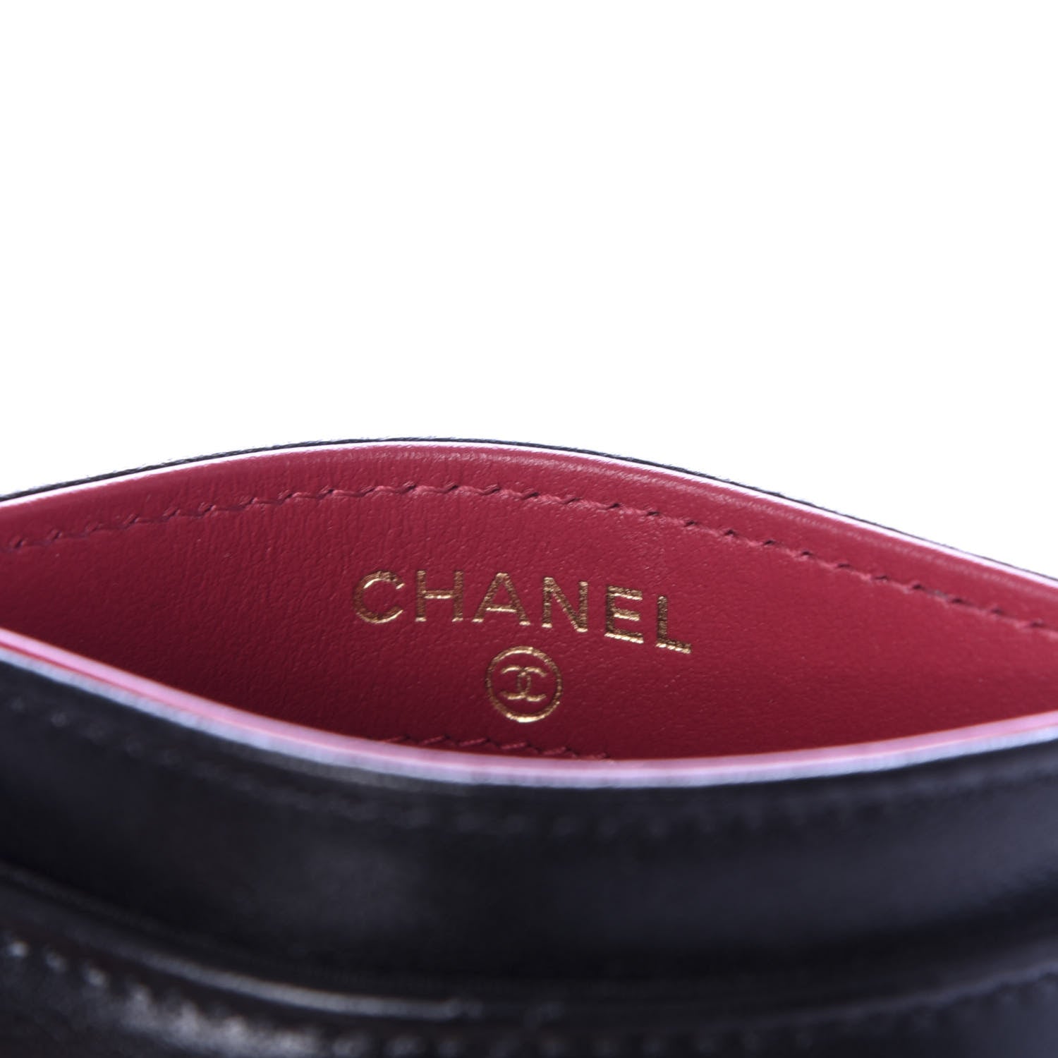 Chanel Shiny Goatskin Quilted Chanel 19 Card Holder Black 6 of 9