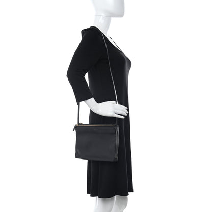 Celine Lambskin Large Trio Crossbody Bag Black 2 of 13