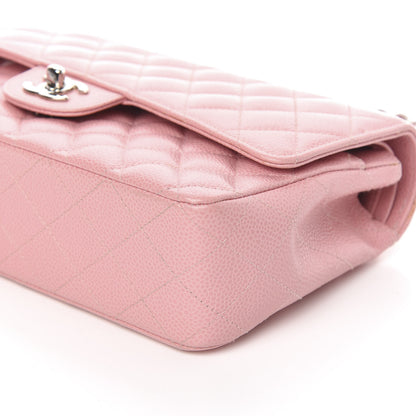 Chanel Caviar Quilted Medium Double Flap Pink 9 of 10