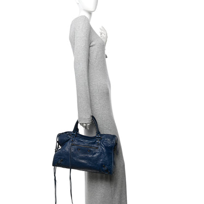 Balenciaga Agneau Classic Hardware City Bleu Mineral 2 of 14