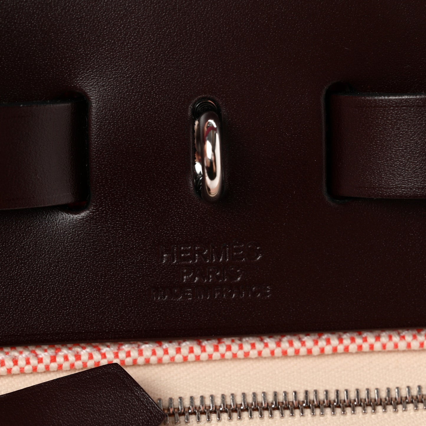 Criss Viking Vache Hunter Herbag Zip Retourne 31 PM  Ecru Brique Anemone Rouge Sellier