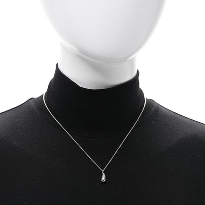 Tiffany Sterling Silver 12mm Elsa Peretti Teardrop Pendant Necklace 2 of 5