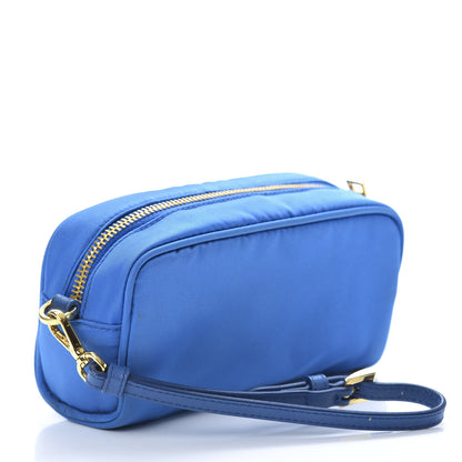 Prada Tessuto Nylon Saffiano Wristlet Azzurro 3 of 8