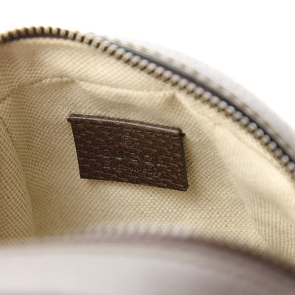 Gucci GG Supreme Monogram Textured Dollar Calfskin Web Mini Ophidia Basketball Shaped Shoulder Bag Beige Ebony New Acero 8 of 11