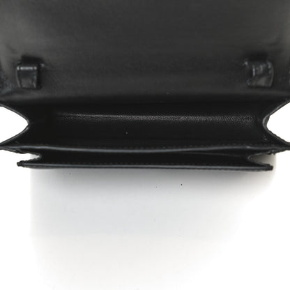 Balenciaga Shiny Box Calfskin Monochrome XS Sharp Belt Bag Black 5 of 12