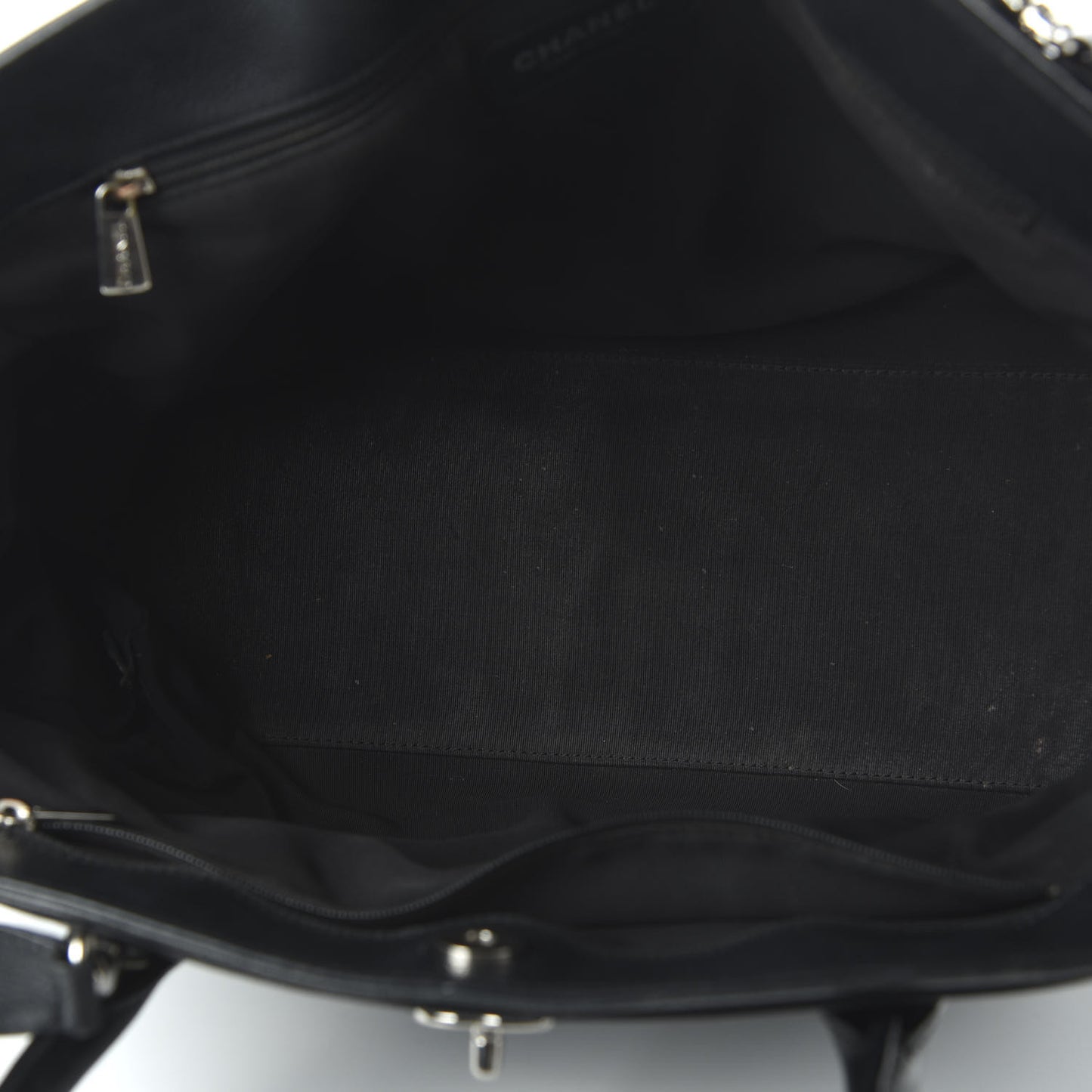 Calfskin Cerf Executive Shopper Tote Black