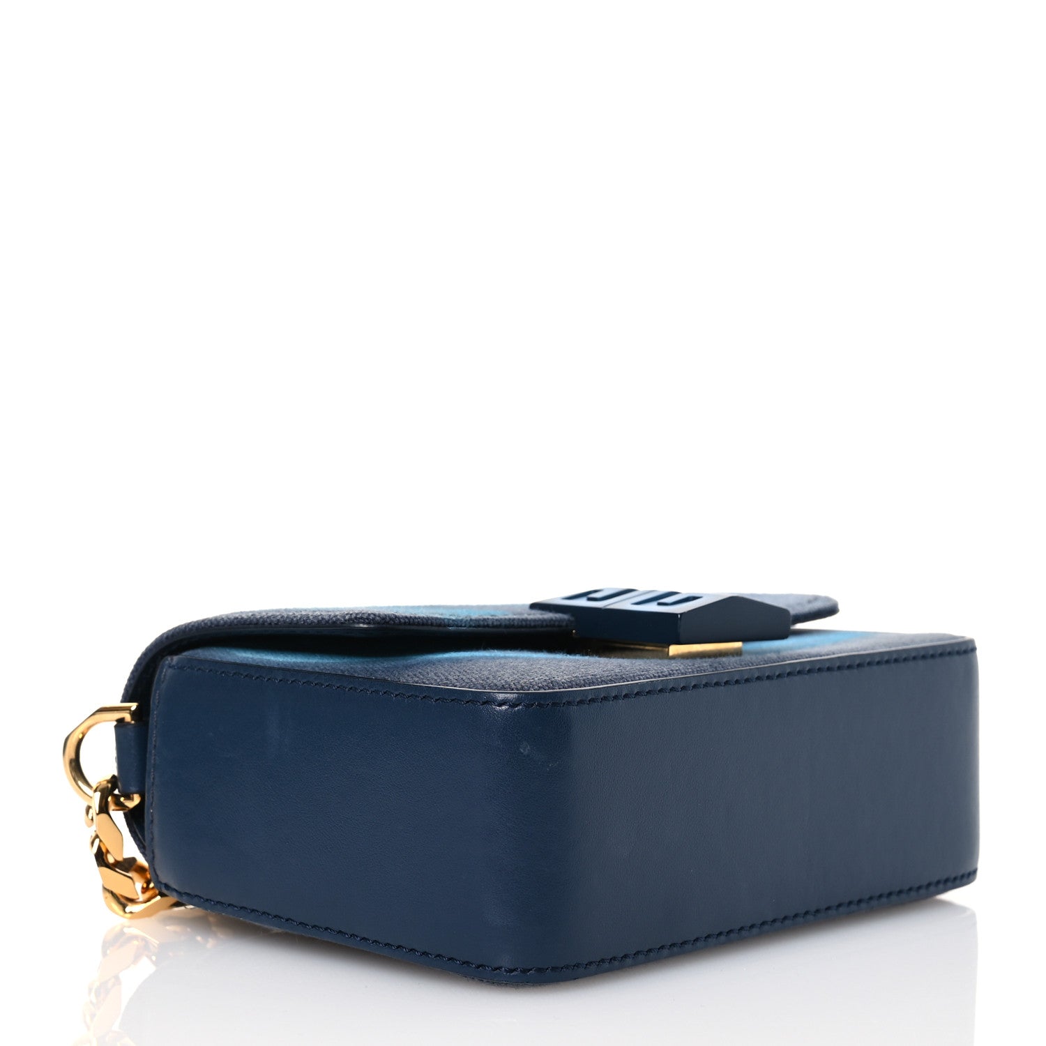 Givenchy x Chito Graffiti Effect Canvas Leather Small 4G Shoulder Bag Steel Blue 4 of 15