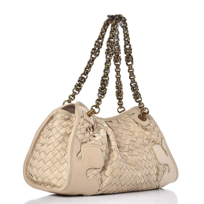 Bottega Veneta Nappa Intrecciato Small Chain Shoulder Bag Limo 3 of 10