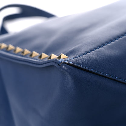 Valentino Garavani Nappa Medium Rockstud Soft Tote Blue China 7 of 20