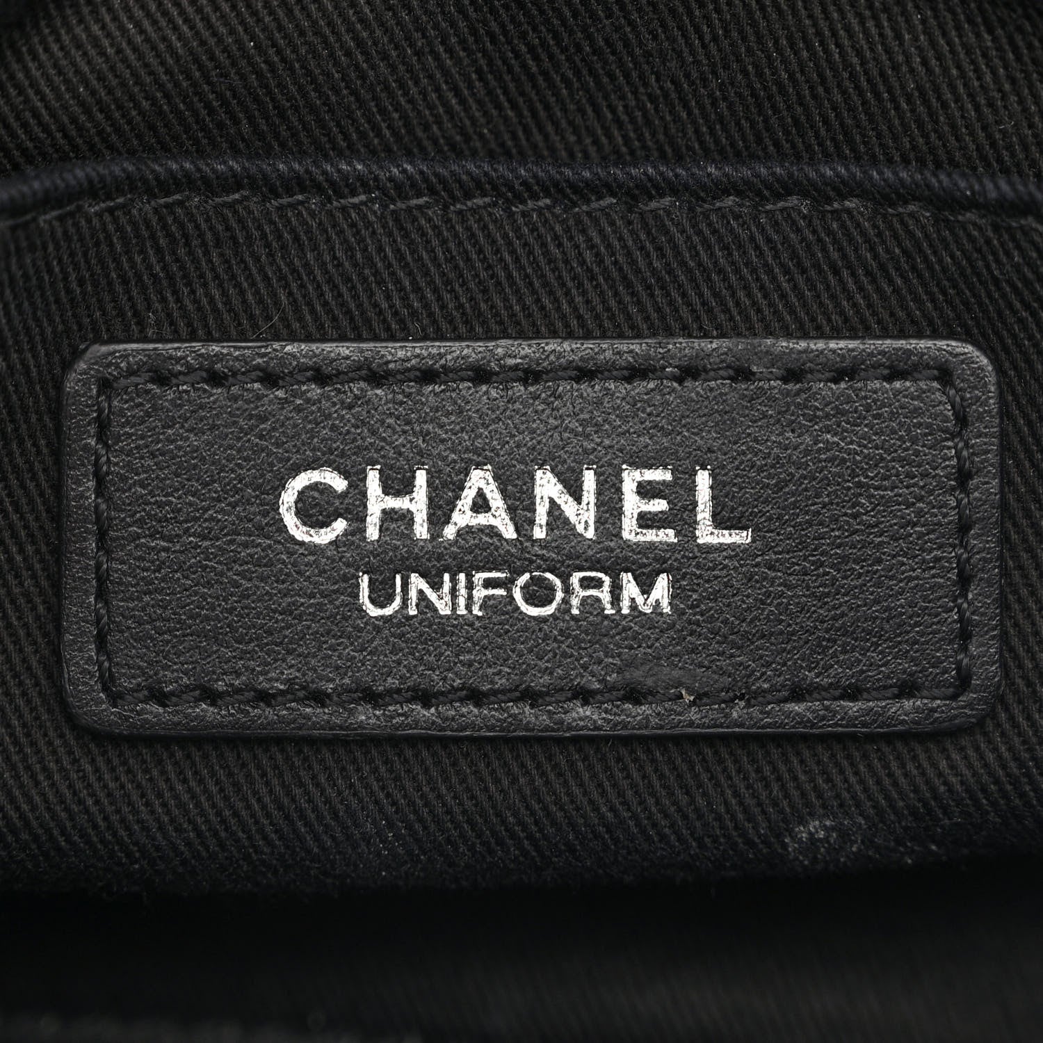 Chanel Calfskin Quilted CC Uniform Flap Belt Bag Black 6 of 13