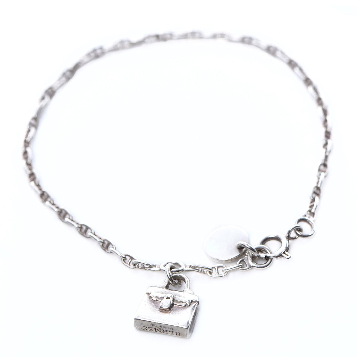 Sterling Silver Mini Birkin Amulette Bracelet ST