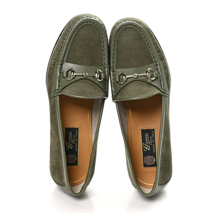Gucci Corduroy Womens 1953 Horsebit Loafers 37 2 of 9